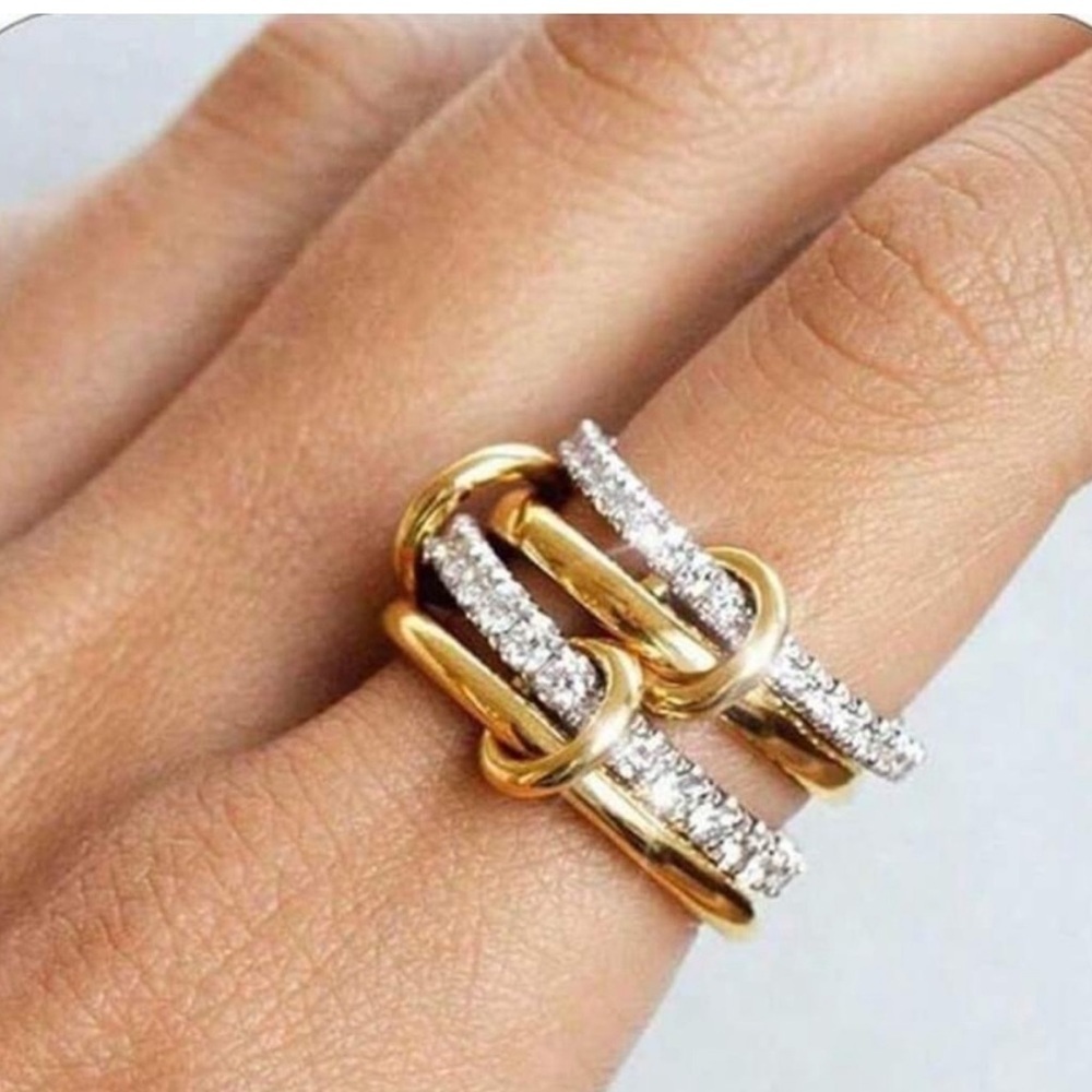 Couture Pave Chain Link Ring